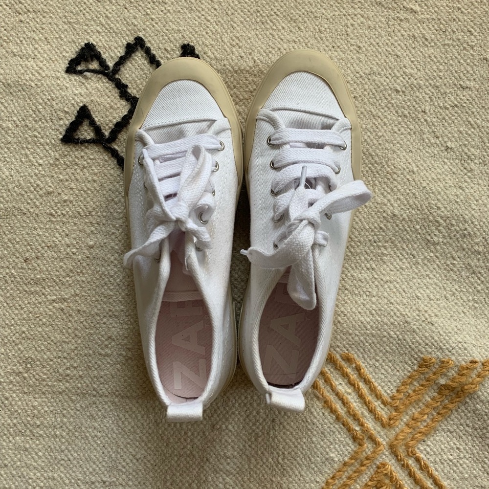 Zara Canvas Platform Sneaker
